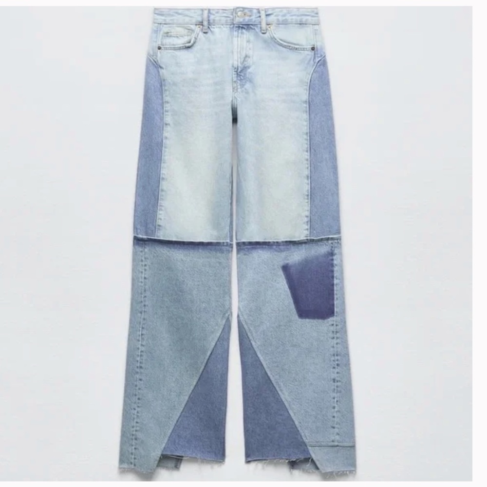 ZARA PATCHWORK JEANS